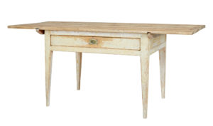 Mid 19th Century Swedish Painted Pine Kitchen Table — thumbnail 1