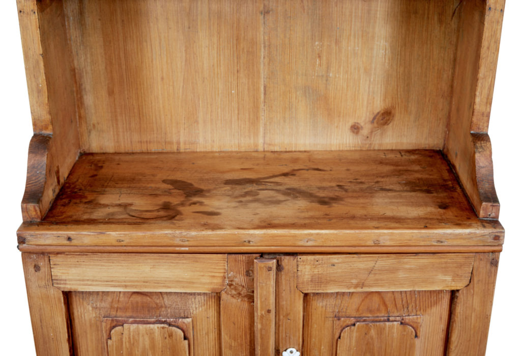 19th Century Small Swedish Pine Wall Cabinet — image 3