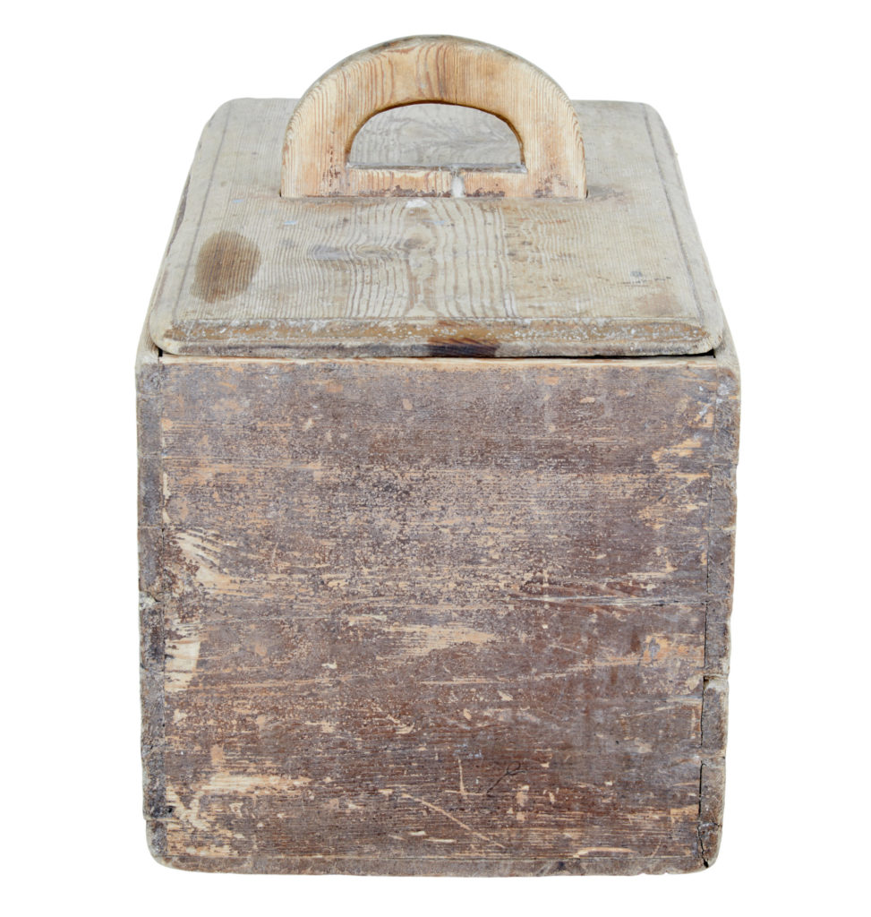 Early 19th Century Swedish Pine Bread Storage Box — image 5