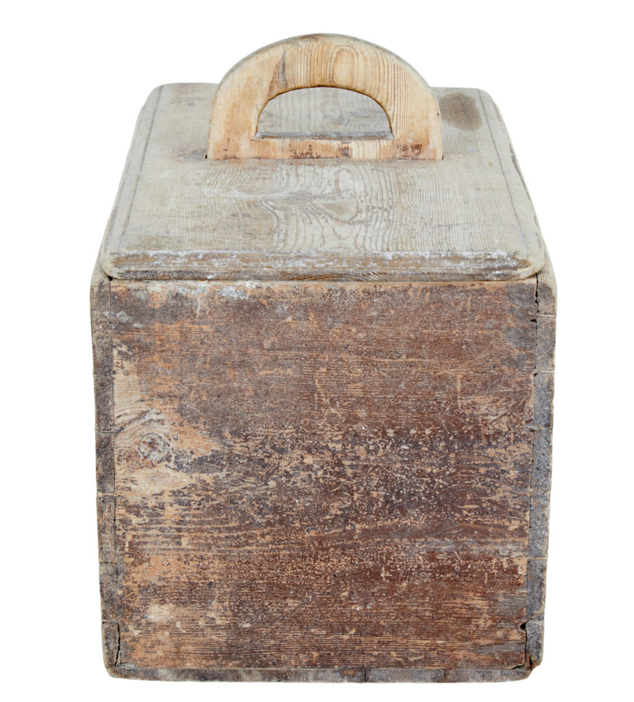 Early 19th Century Swedish Pine Bread Storage Box — image 6