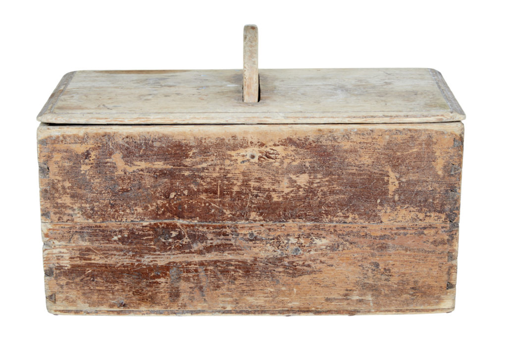 Early 19th Century Swedish Pine Bread Storage Box — image 7