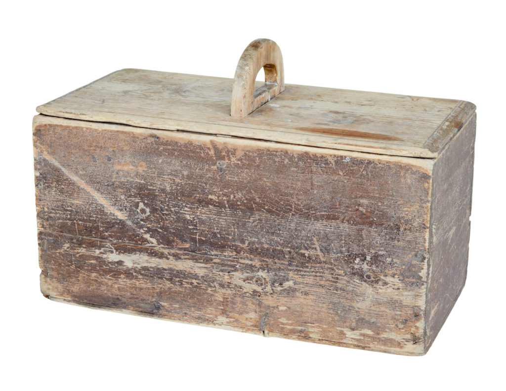 Early 19th Century Swedish Pine Bread Storage Box