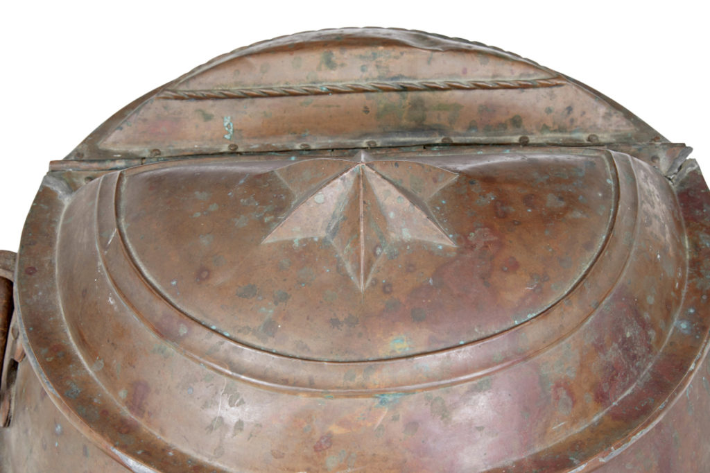 Large Decorative 19th Century Copper Storage Churn — image 2