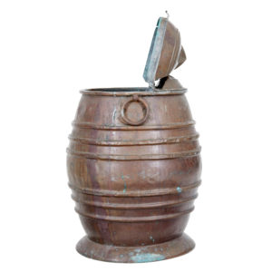 Large Decorative 19th Century Copper Storage Churn — thumbnail 8