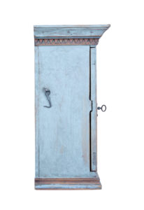 Decorative Small 19th Century Swedish Pine Wall Cupboard — thumbnail 2