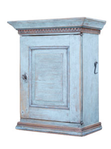 Decorative Small 19th Century Swedish Pine Wall Cupboard — thumbnail 1