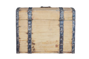 Mid 19th Century Small Swedish Pine Metal Bound Box — thumbnail 5