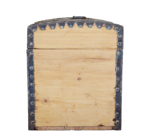 Mid 19th Century Small Swedish Pine Metal Bound Box — thumbnail 6