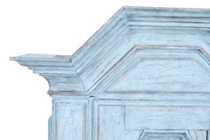 Swedish Painted 19th Century Oak Wall Cabinet — thumbnail 4