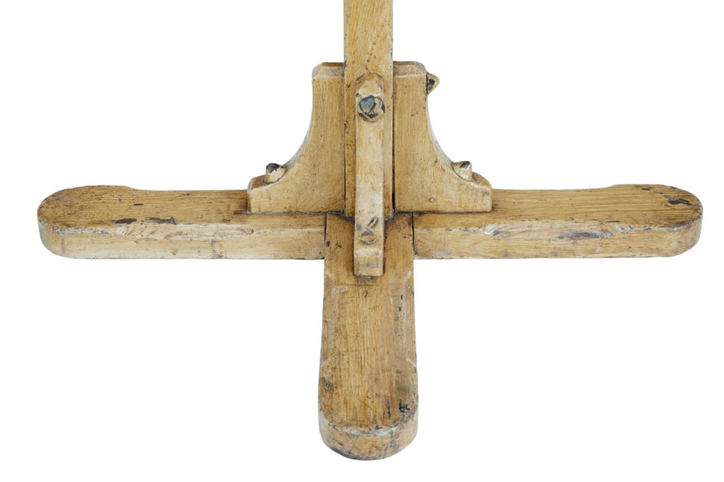 19th Century Painted Oak and Pine Lectern Stand — image 3