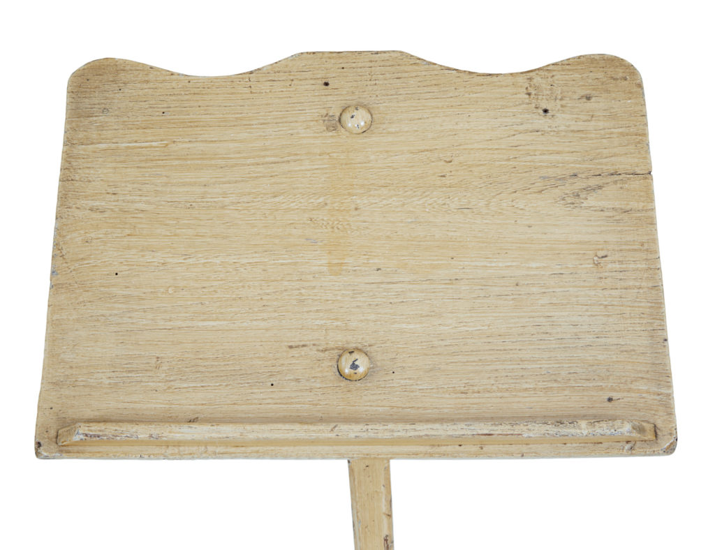 19th Century Painted Oak and Pine Lectern Stand — image 2