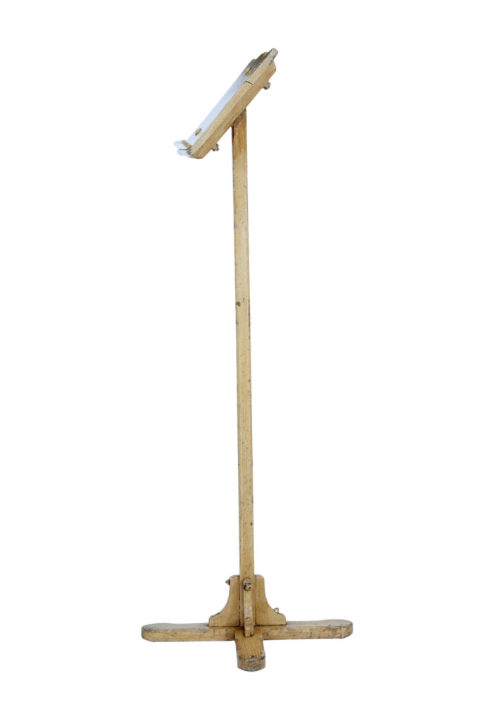 19th Century Painted Oak and Pine Lectern Stand — image 5