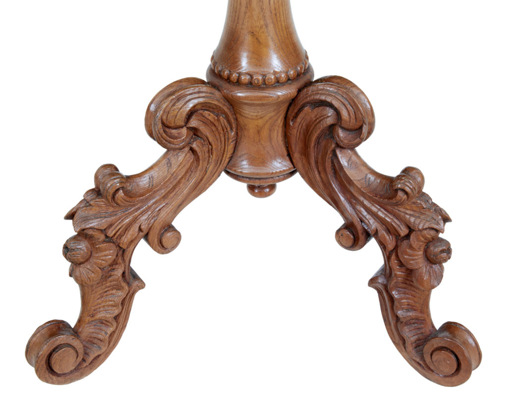 19th Century Swedish Elm Shaped Occasional Table — image 2