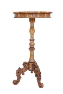 19th Century Swedish Elm Shaped Occasional Table — thumbnail 5