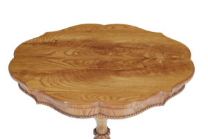 19th Century Swedish Elm Shaped Occasional Table — thumbnail 4