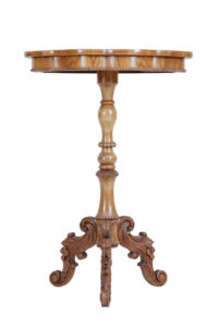 19th Century Swedish Elm Shaped Occasional Table — thumbnail 6