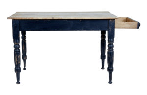 19th Century Painted Pine Victorian Country Kitchen Table — thumbnail 5