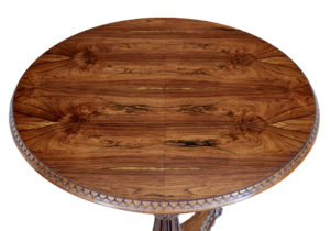 19th Century Carved Regency Walnut Occasional Table — thumbnail 5