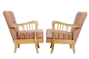 Pair of Mid 20th Century Swedish Birch Armchairs — thumbnail 6