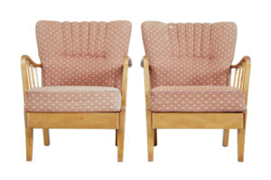 Pair of Mid 20th Century Swedish Birch Armchairs — thumbnail 8