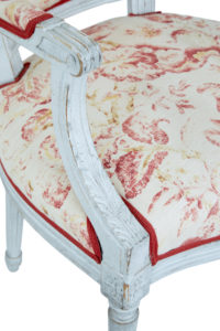 Pair of Painted 19th Century Swedish Shield Back Armchairs — thumbnail 2