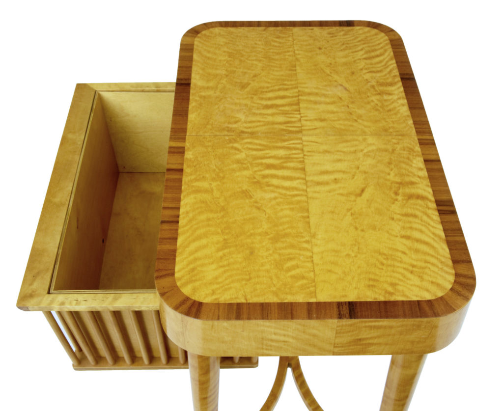 20th Century 1950’s Swedish Birch Sewing Work Table by Bodafors — image 3