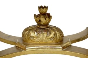 Italian 19th Century Carved Gilt Marble Top Center Table — thumbnail 3