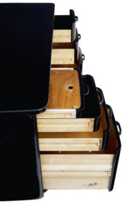 Mid 20th Century Black Lacquered Desk by Atvidabergs — thumbnail 2