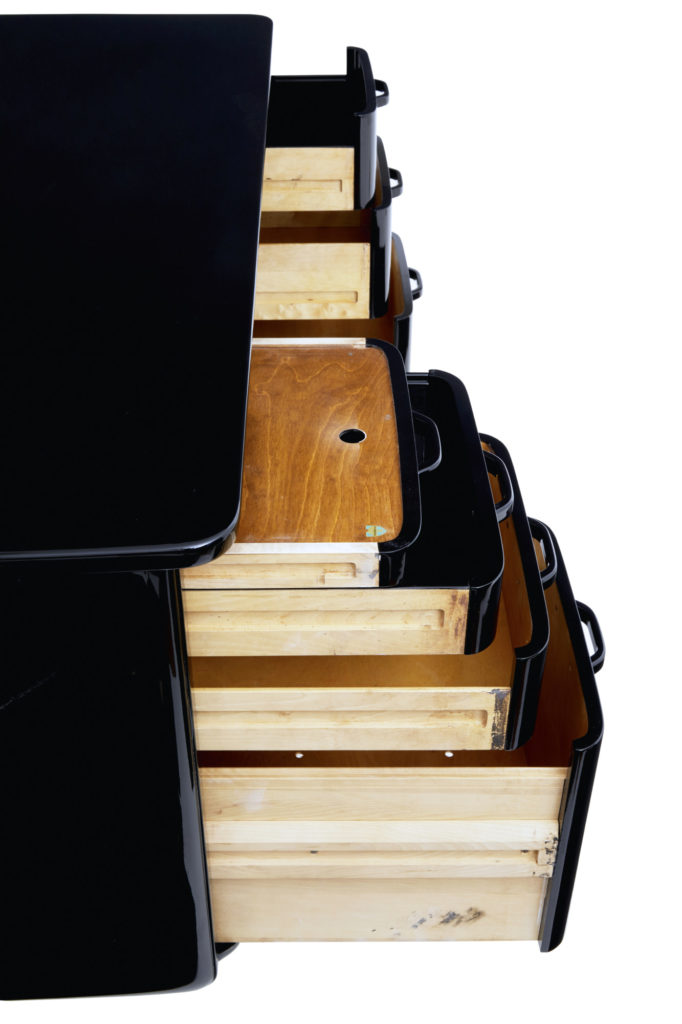 Mid 20th Century Black Lacquered Desk by Atvidabergs — image 2