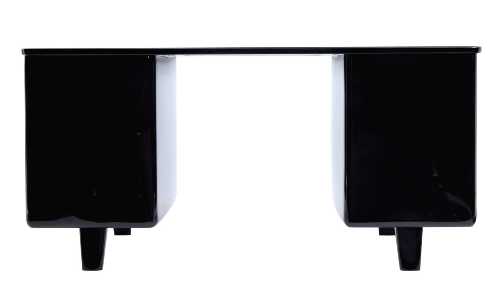 Mid 20th Century Black Lacquered Desk by Atvidabergs — image 4