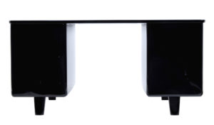 Mid 20th Century Black Lacquered Desk by Atvidabergs — thumbnail 4