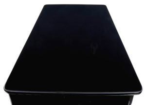 Mid 20th Century Black Lacquered Desk by Atvidabergs — thumbnail 3