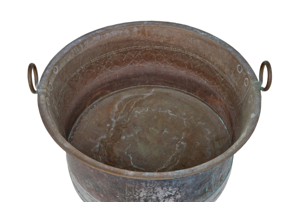 Large 19th Century Copper Cooking Vessel — image 6