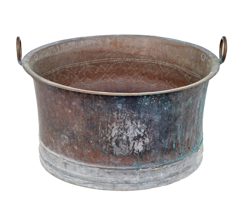 Large 19th Century Copper Cooking Vessel