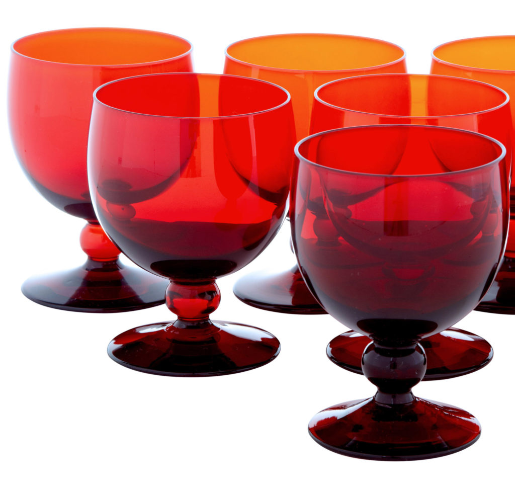 Mid 20th Century Set of 8 Small Wine Glasses by Monica Bratt — image 4