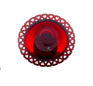 4 Pieces of 1950’s Scandinavian Red Art Glass by Monica Bratt — thumbnail 3