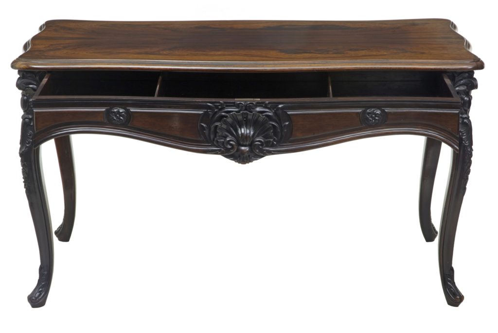 19th Century Carved Palisander Low Occasional Table — image 4