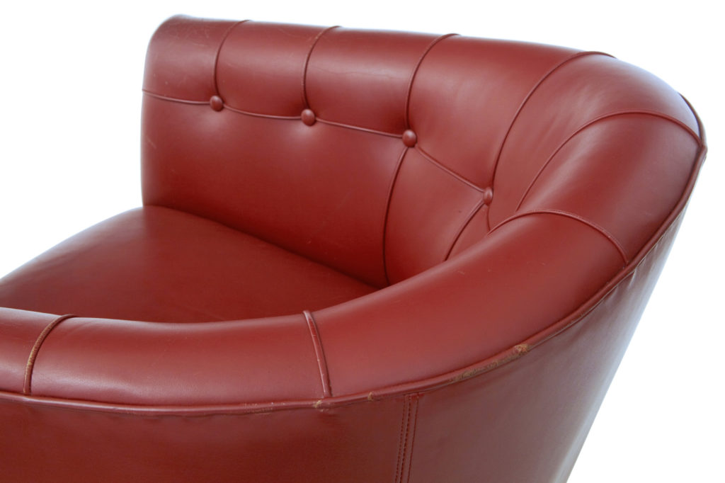 Pair of Mid-20th Century Scandinavian Leather Club Armchairs — image 2