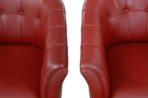 Pair of Mid-20th Century Scandinavian Leather Club Armchairs — thumbnail 4