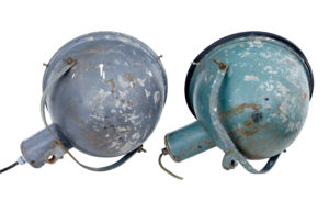 Near Pair of 1920’s Large Industrial Lights — thumbnail 4