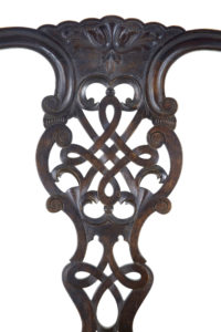 Set of 8+2 19th Century Carved Birch Chippendale Design Dining Chairs — thumbnail 3