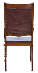 19th Century Arts &Amp; Crafts Mahogany Desk Chair — thumbnail 3