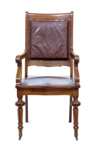 19th Century Arts &Amp; Crafts Mahogany Desk Chair — thumbnail 5