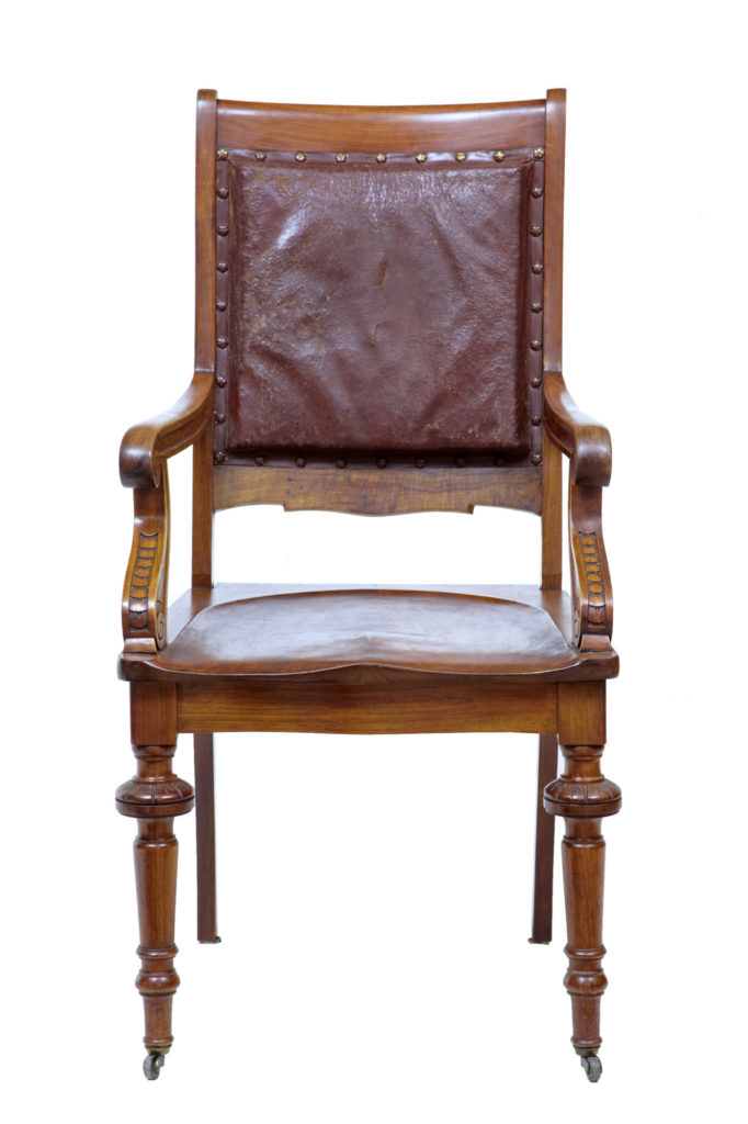 19th Century Arts &Amp; Crafts Mahogany Desk Chair — image 5