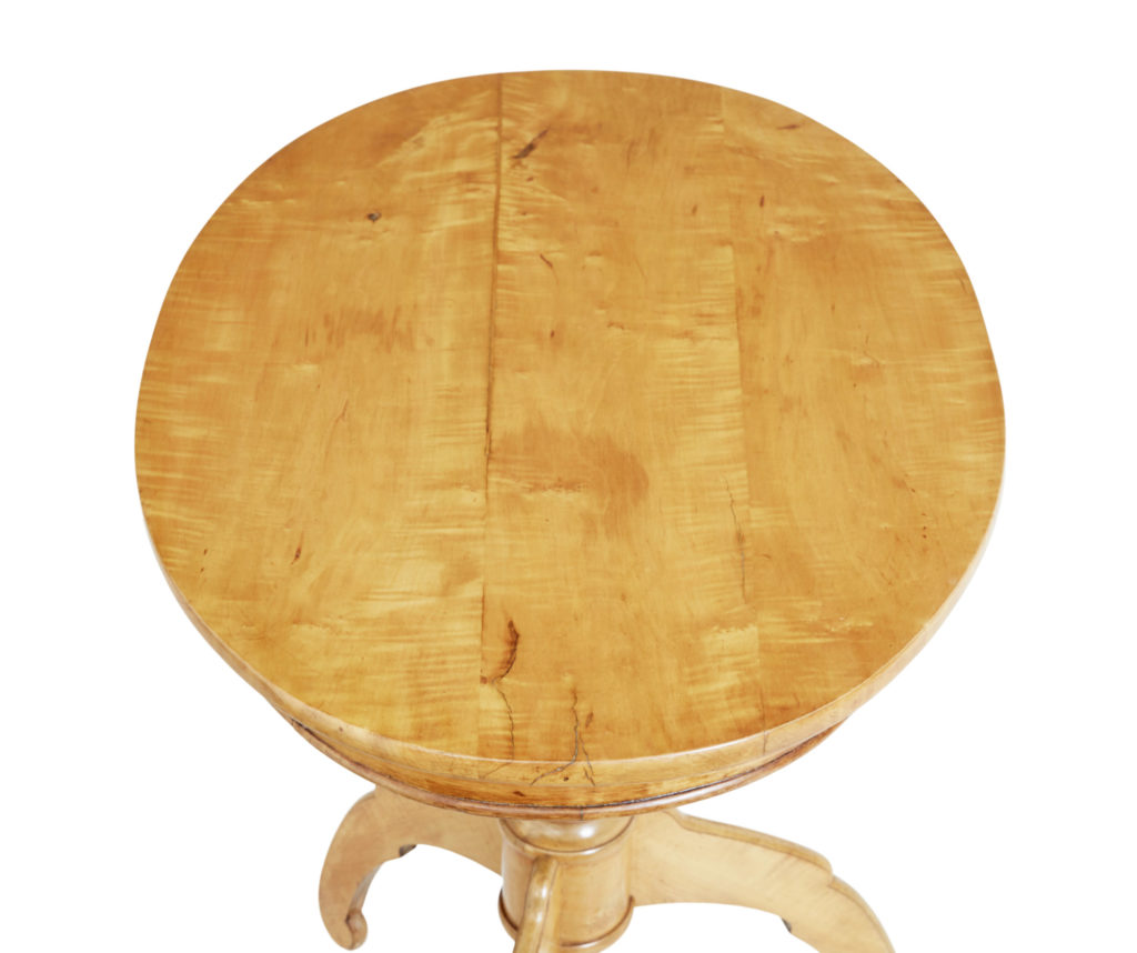 Late 19th Century Oval Birch Occasional Table — image 2