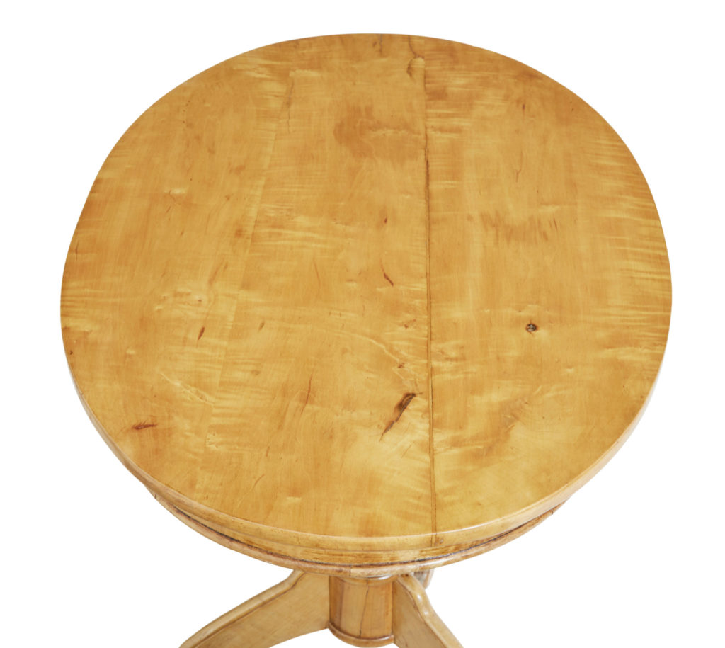 Late 19th Century Oval Birch Occasional Table — image 3