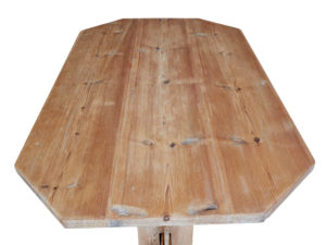 Mid 19th Century Swedish Pine Trestle Dining Table — thumbnail 4