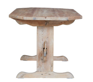 Mid 19th Century Swedish Pine Trestle Dining Table — thumbnail 5