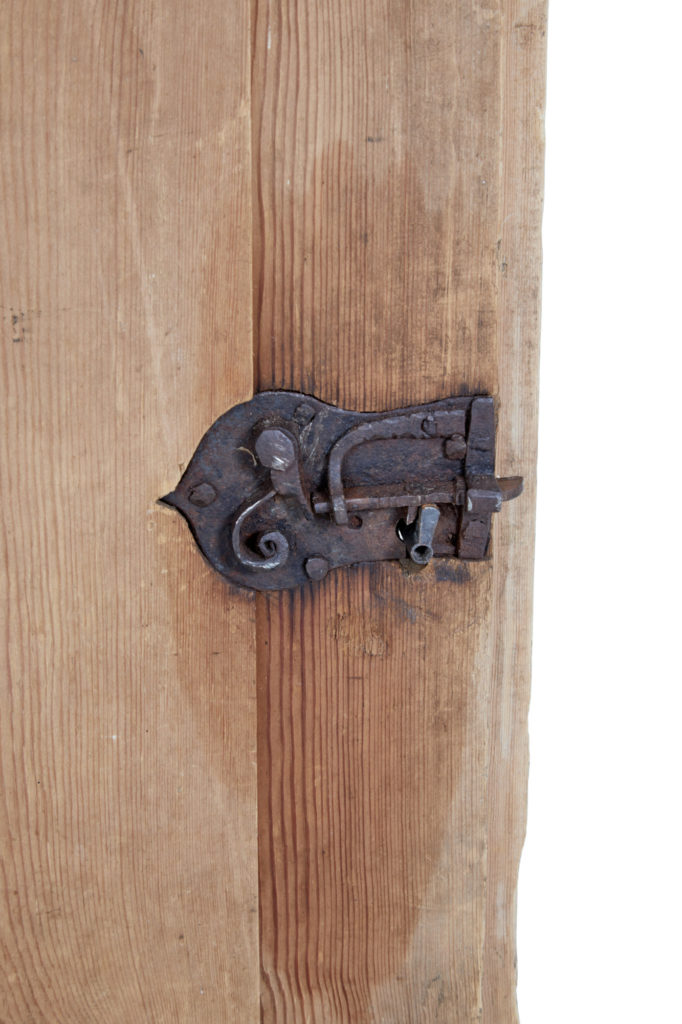 Large 18th Century Swedish Pine Wall Cupboard — image 3