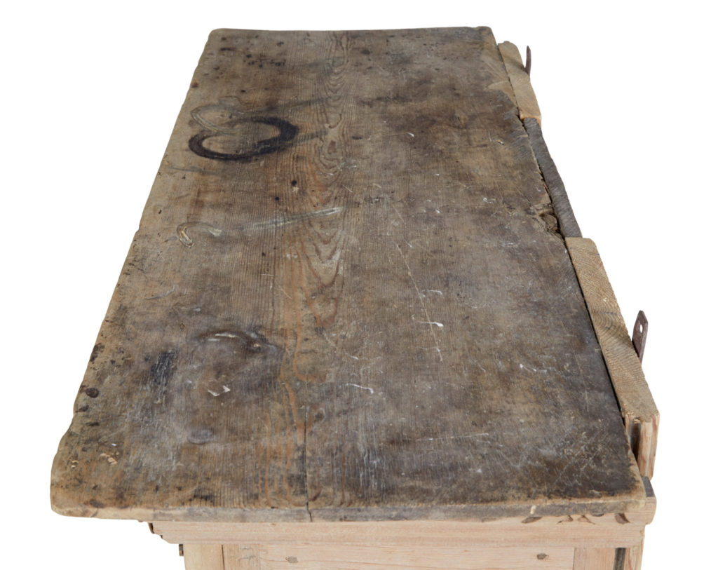 Large 18th Century Swedish Pine Wall Cupboard — image 2